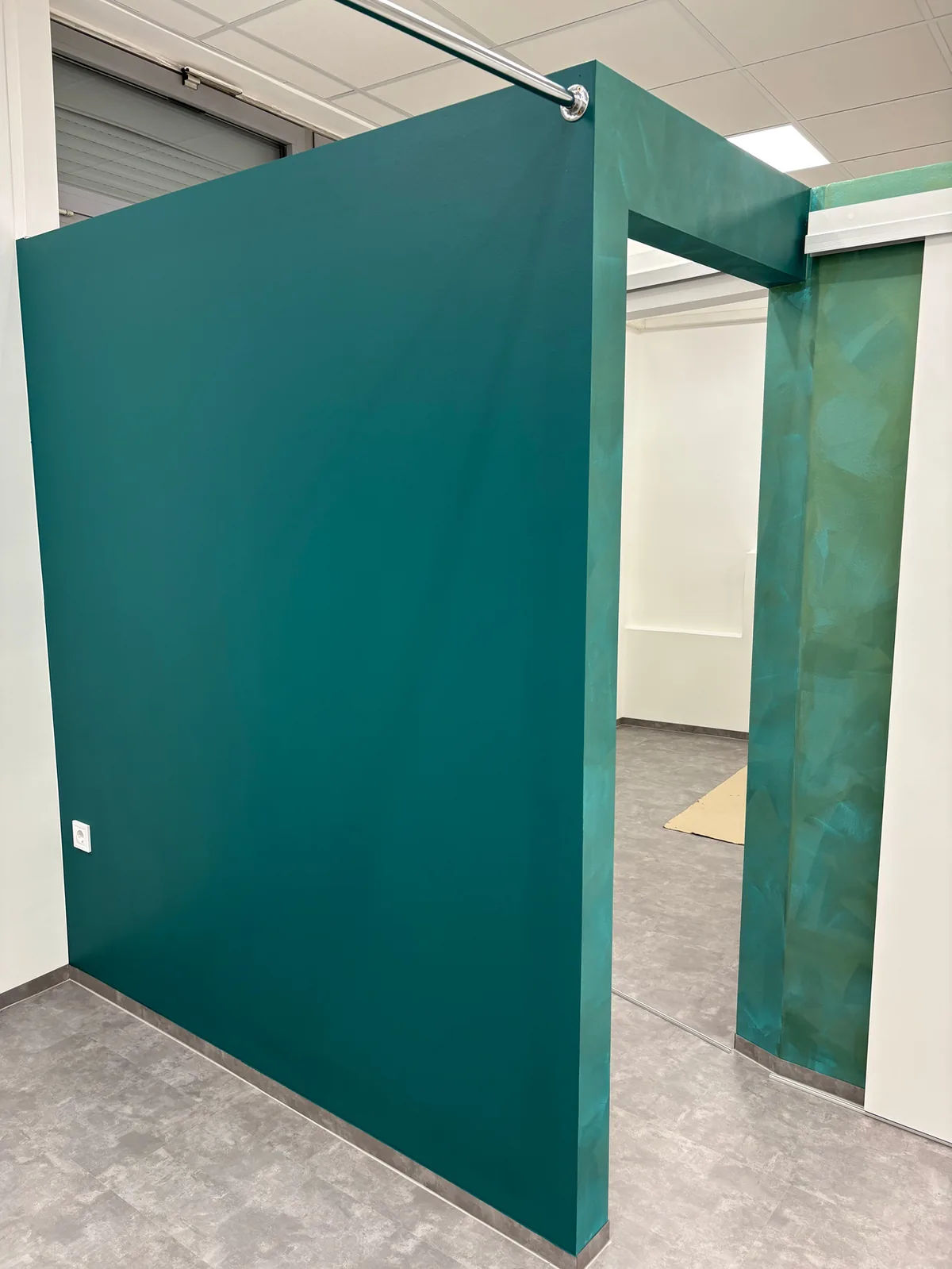 Commercial space renovation after painting